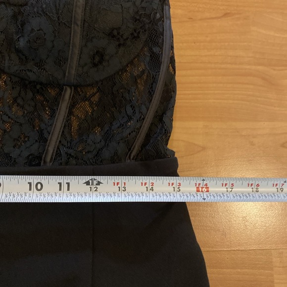 Lulus Sultry Persona Black Lace Strapless Bustier Mermaid‎ Midi Dress Size Large - Picture 12 of 16